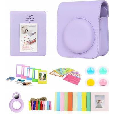 LoveInstant pouzdro SET 8v1 Příslušenství pro FujiFilm INSTAX Mini 12 Purple