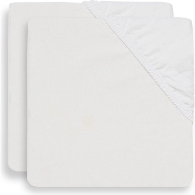 Jollein Prostěradlo napínací 2 ks White 70x140