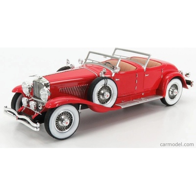 Matrix scale models Modely v mierke Matrix Duesenberg Sj 2608 Torpedo Pheaton Walker Cabriolet Open 1930 Red 1:18