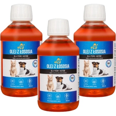 LAB-V Lososový olej pre psy a mačky 3x250 ml