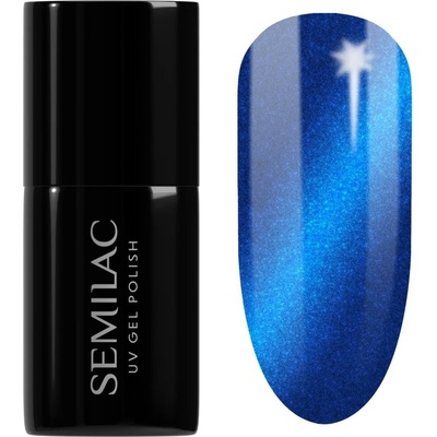 Semilac magnetický gel lak 466 Blue Silk Pyjamas Modrá 7 ml