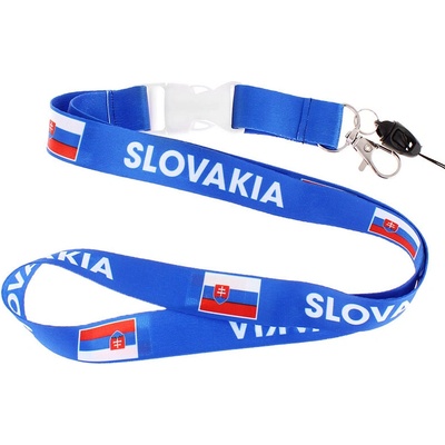 Snúrka na krk TifanTEX Slovakia modrá