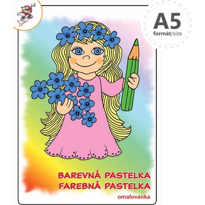 Omaľovánka a5 farebná pastelka