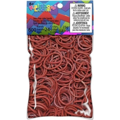 RAINBOW LOOM Original gumičky 600 kusov hnedé