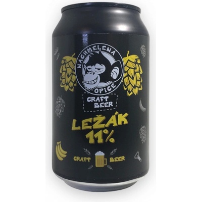 Nachmelená Opice Ležák 11° 0,33 l (plech)