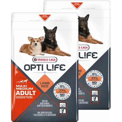 Versele-Laga Opti Life Adult Digestion Medium & Maxi 2 x 12,5 kg