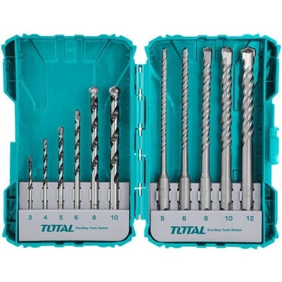 Total TACSDL31101 vrtáky a sekáče do betonu, 11ks, industrial