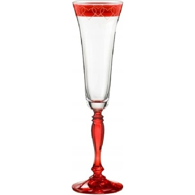 Crystalex-Bohemia Sklenice na šumivé víno Victoria 1LOVE 2 ks 180 ml