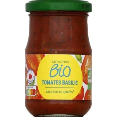 Monoprix BIO Rajčatová omáčka s bazalkou 200 g – Hledejceny.cz