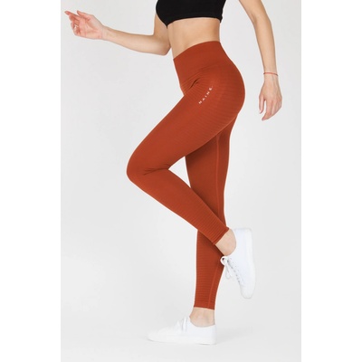 Naine bezšvové legíny s Push-up efektom hnedá