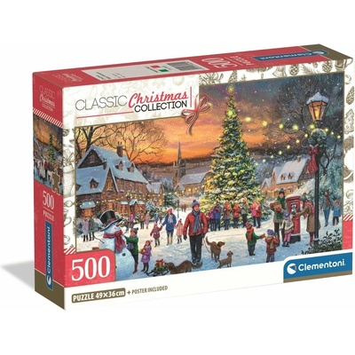 Clementoni vianočné Christmas Magic Moments 500 dielov