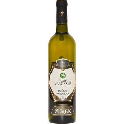 Vinařství Žůrek, Muškát moravský Svatomartinské, jakostní, 2026, 0,75 l (holá láhev)