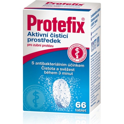 Protefix aktivní čistící tablety na zubní protézu 66 tablet – Hledejceny.cz