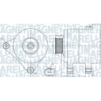 generátor MAGNETI MARELLI 063731985010