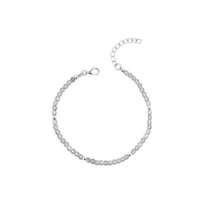 Basics Strieborný náramok s Labradoritom B5667H