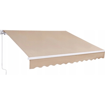 SucceBuy Balkonová markýza 4x2,4 x 2,4 - 3,7 m