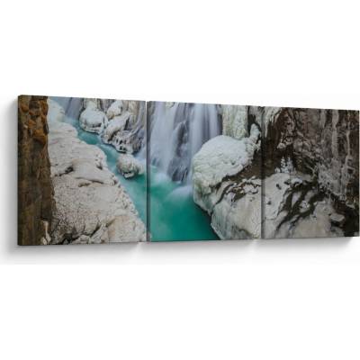 Obraz - Islandská príroda, trojdielne 120x40 cm