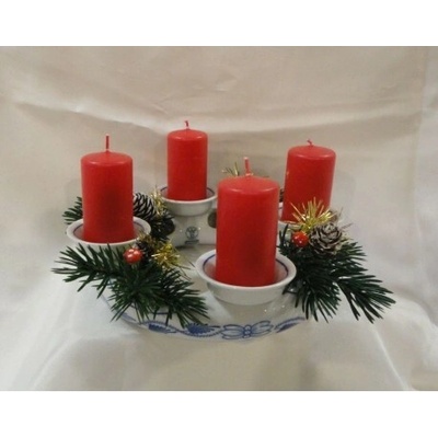 Svícen adventní 10600, Cibulák, Český porcelán Dubí