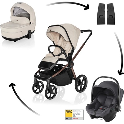 ZOPA Move Cross 5X + autosedačka Britax Romer Baby-Safe Core 2026 Quartz Beige