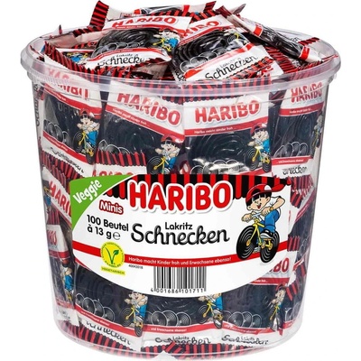 Haribo lékořicoví šneci 100 x 12,7 g