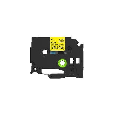 Kompatibilní páska Brother TZ-S621/TZe-S621 9mm x 8m extra adhesivní černý tisk/žlutý podklad – Hledejceny.cz
