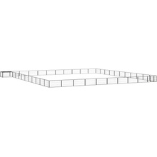 vidaXL 44panelová ohrádka pro psy černá 100 x 50 cm práškovaná ocel