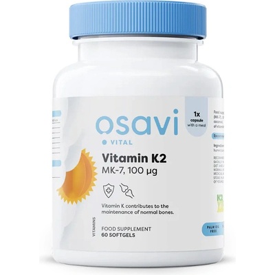 Osavi Vitamín K2 MK-7 100 mcg 60 softgelových kapslí