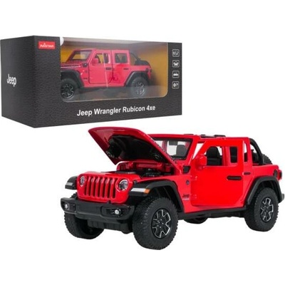 Rastar Jeep Wrangler Rubicon 1:32 červený