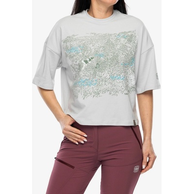Turbat Steppe Flowers T-Shirt Glacier Gray