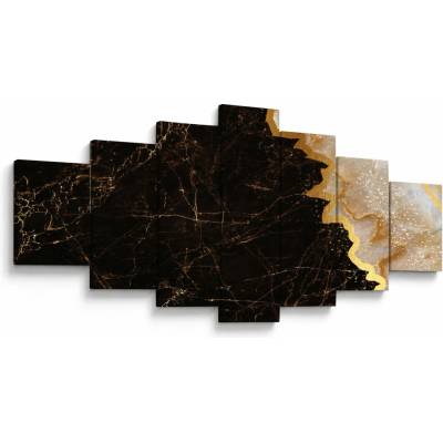 Obraz - Mramor, sedemdielne 210x100 cm