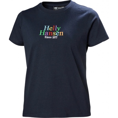 HELLY HANSEN Dámske Tričko W CORE GRAPHIC T SHIRT 54080_597 tmavomodrá