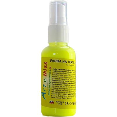 Artemiss Farba na textil v spreji 71 neón žltá 200 g