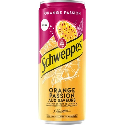 Schweppes tonic s příchutí pomeranče a marakuji 330 ml