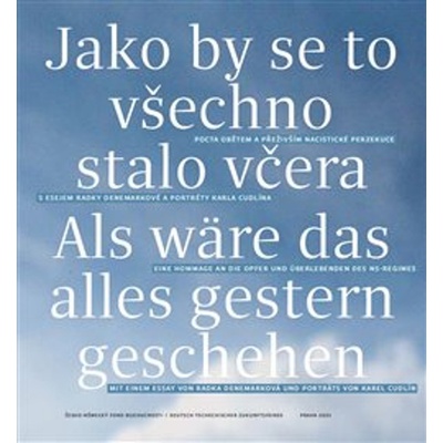 Jako by se to všechno stalo včera - Pocta obětem a přeživším nacistické perzekuce s esejem Radky Denemarkové a portréty Karla Cudlína - Karel Cudlín