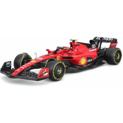 Bburago FORMULA RACING F1 Ferrari SF-23 2023 s figurkou jezdce 55 Carlos Sainz 1:24