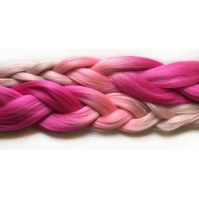 Kanekalon Easy Braid a Miss Rola Barva: HOT PLUM/PINK/ROSEGOLD (ombré růžové), Značka: Miss Rola