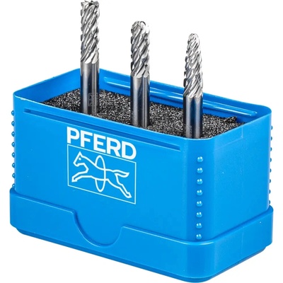 Pferd 1412 ALLROUND Stopkové frézy z tvrdokovu (Sada 3 ks)