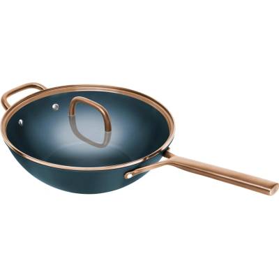 Wok MILANO 30 cm, s poklicí, modrá, keramika, Zwilling