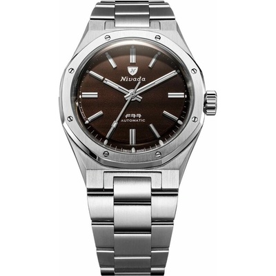 Nivada Grenchen F77 MKII Smoky 100 Years Stainless Steel Bracelet
