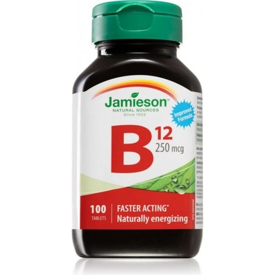 Jamieson Vitamín B12 kyanokobalamín 250 mcg 100 tablet