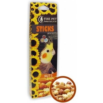 Lolo Pets FINE PET Sticks Tyčinky orieškové pre korely 110 g