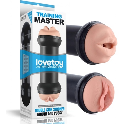 LoveToy DOUBLE SIDE STROKER MOUTH AND PUSSY