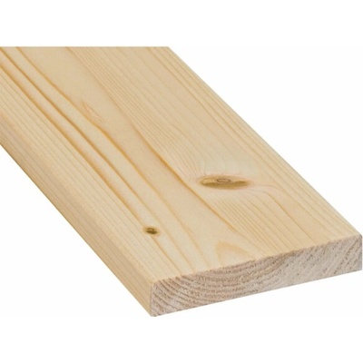 Hoblovaná a zkosená smrková/jedlová deska s hranami, 18 mm x 95 mm x 2100 mm