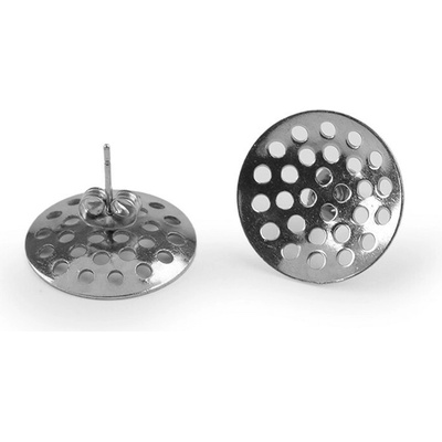 Náušnicová puzeta se sítkem Ø16; 18; 20 mm z nerezové oceli, střední, 2 (18 mm) platina