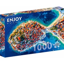 ENJOY Letecký pohľad na Primošten, Chorvátsko 1000 dielov