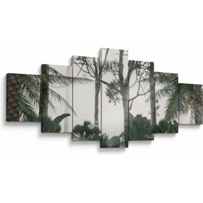 Obraz - Jungle v rannej hmle, sedemdielne 210x100 cm