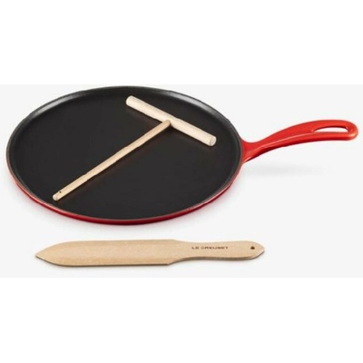 Le Creuset - Panvica na palacinky a stierky priemer 27 cm cerise 20136270600460