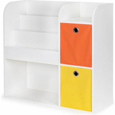 Eco Toys Domček biela/oranžová/žltá 6 priehradok
