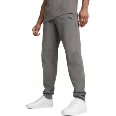 Puma TECH pants DK pánské tepláky tmavě šedá
