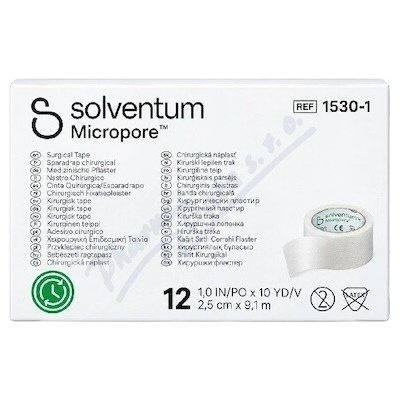 Solventum Microp.Papír.nápl.bílá 2,5 cm x 9,1 m 12 ks